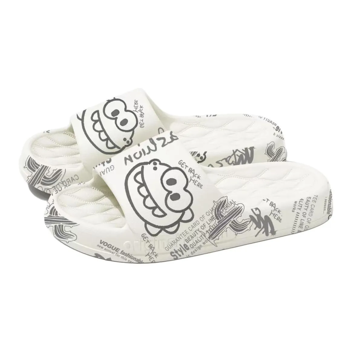 Kemaid Summer Cartoon, Non Slip And Quiet Squashy And Bouncy Feeling Couple Indoor Slippers, Unisex