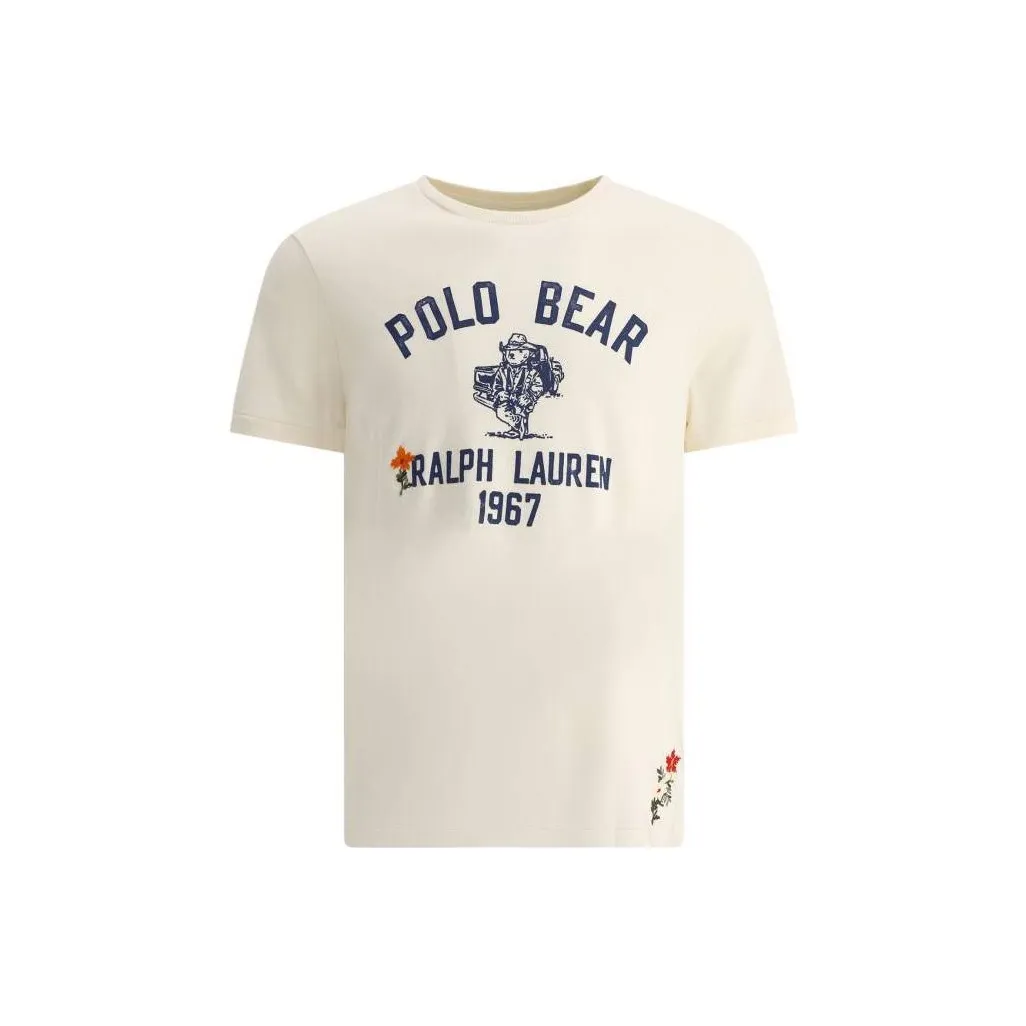 Polo Ralph Lauren T Shirts Men's Ecru