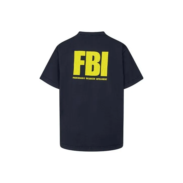 Balenciaga Мужские синие футболки