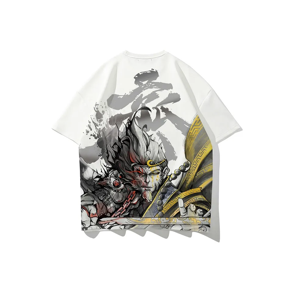 SANSYAS Прямой крой T-рубашка унисекс белого цвета