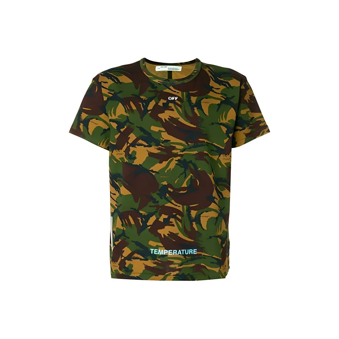 Off Белый T-Рубашка Мужская Камуфляж