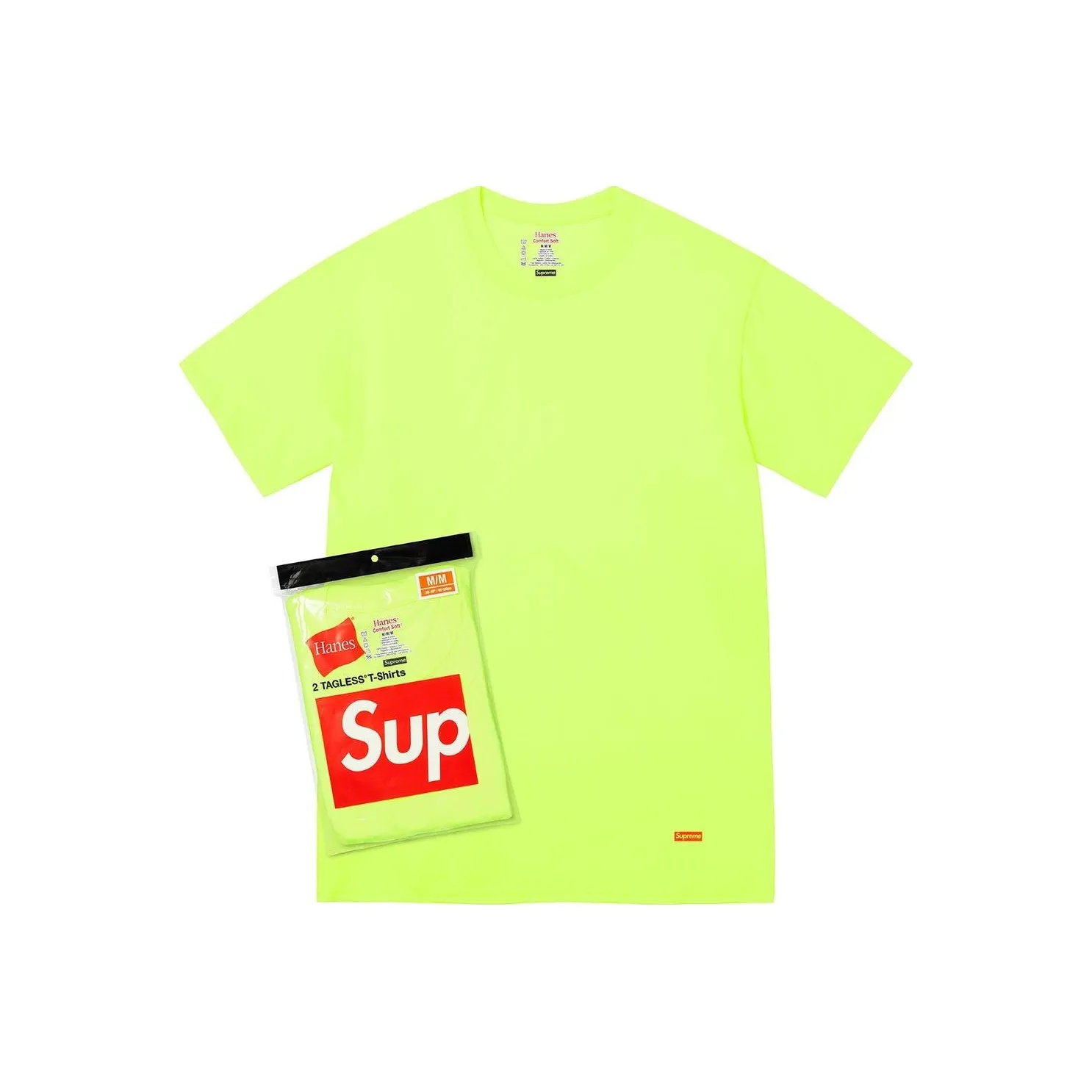 Supreme Hanes Tagless Tees 2 Pack