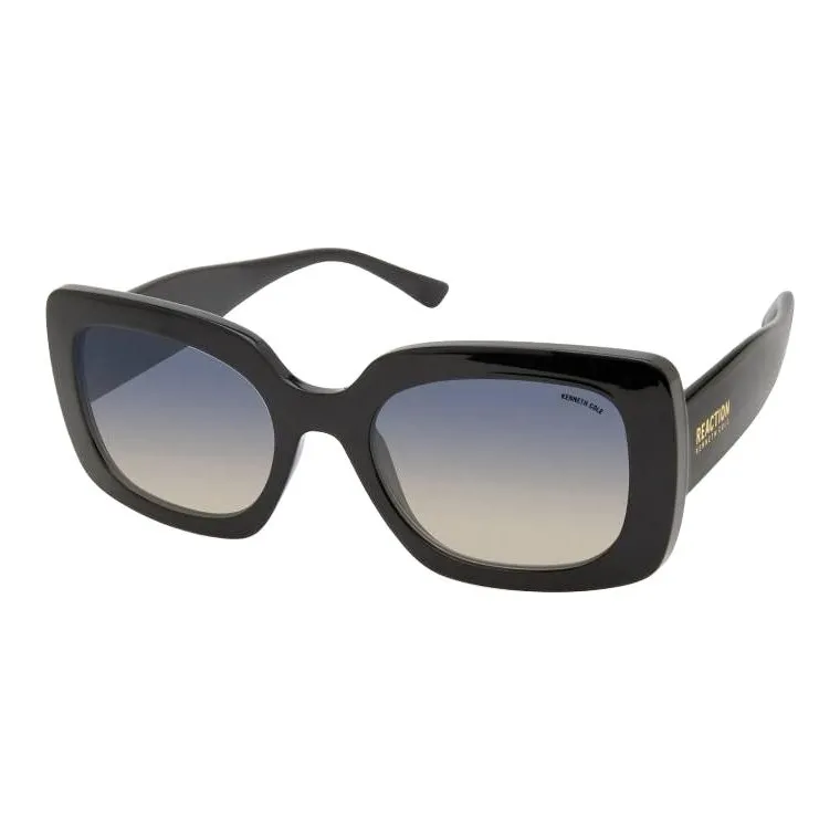 KENNETH COLE Resin Butterfly Sunglasses Women's Black
