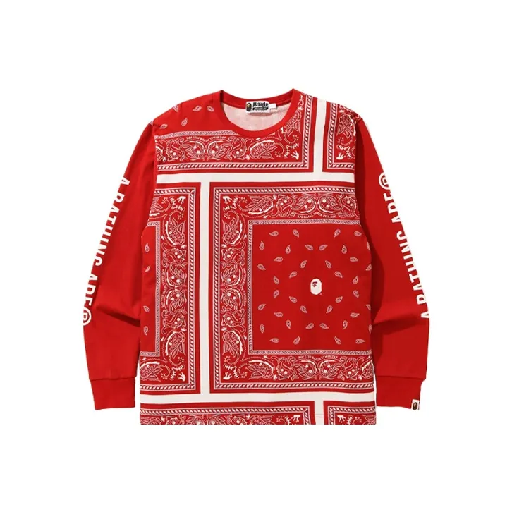 Bape Bandana Print L/S Tee