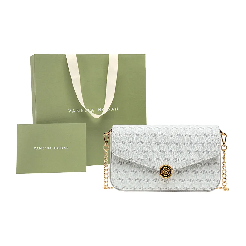 VANESSA HOGAN Монограмма PVC Сумка через плечо Стандартная Женская Серый