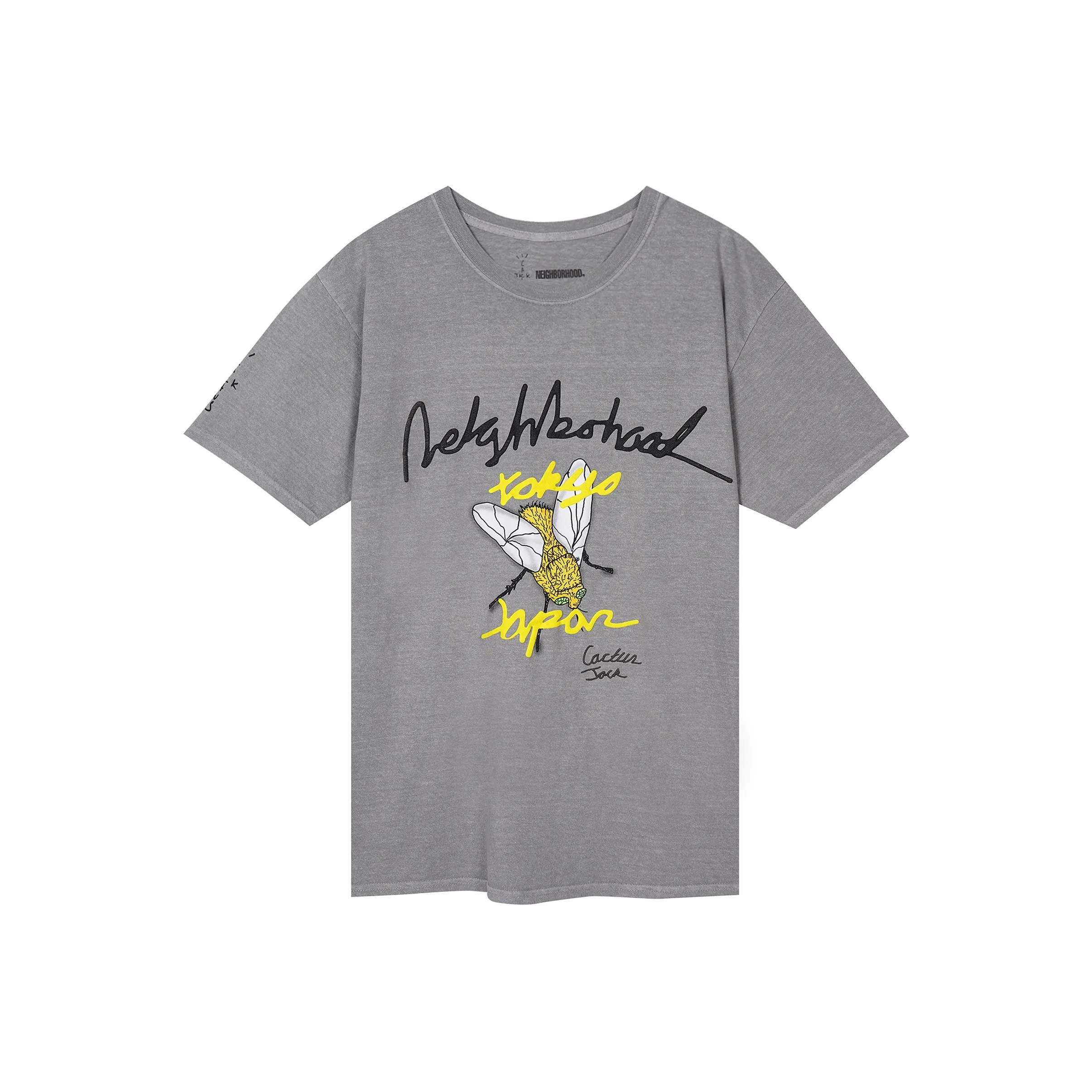 Neighborhood X Travis Scott T Shirts Unisex Gray