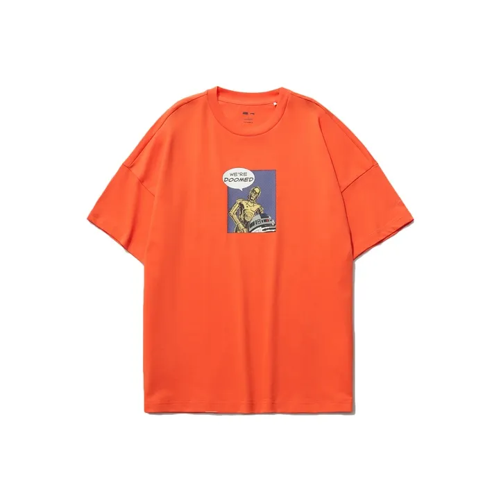 LiNing x XINGQIUDAZHAN,LIANMINGKUAN Sports Fashion Collection T Shirt Men's Orange