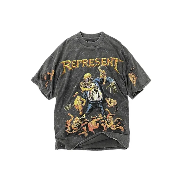 REPRESENT T Shirts Unisex Vintage Gray