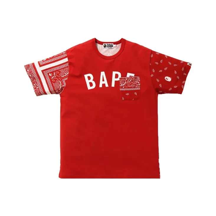 A BATHING APE Bandana Print Tee