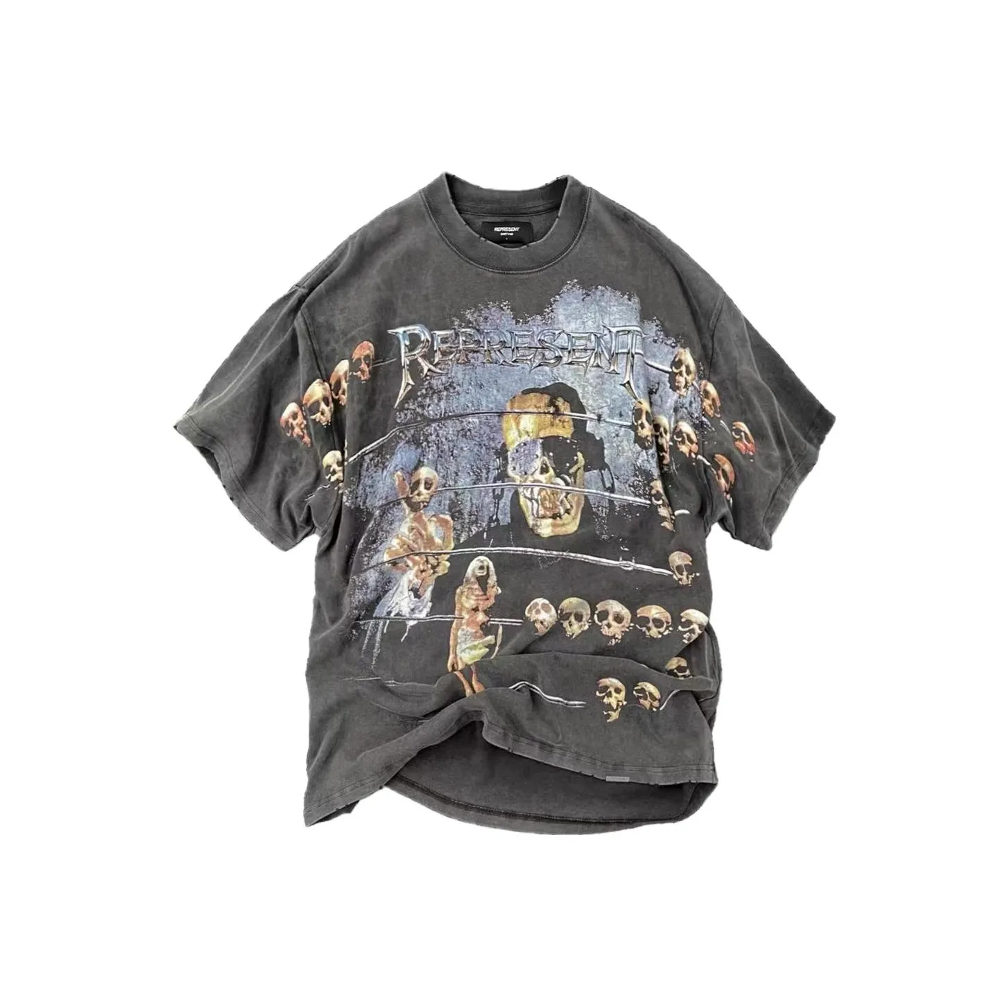 REPRESENT T Shirts Men's Vintage Gray