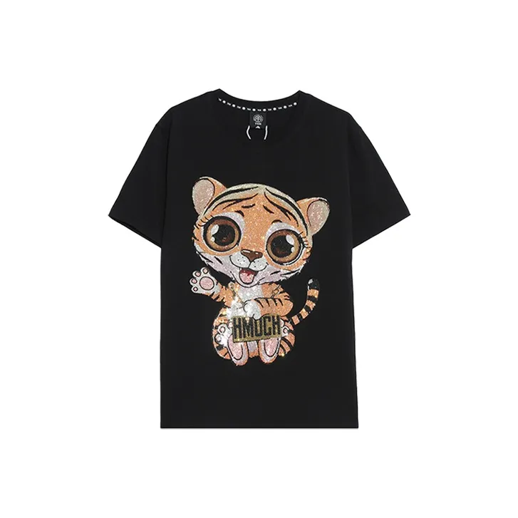 TCH T-Shirts Unisex Black Base Gold Logo