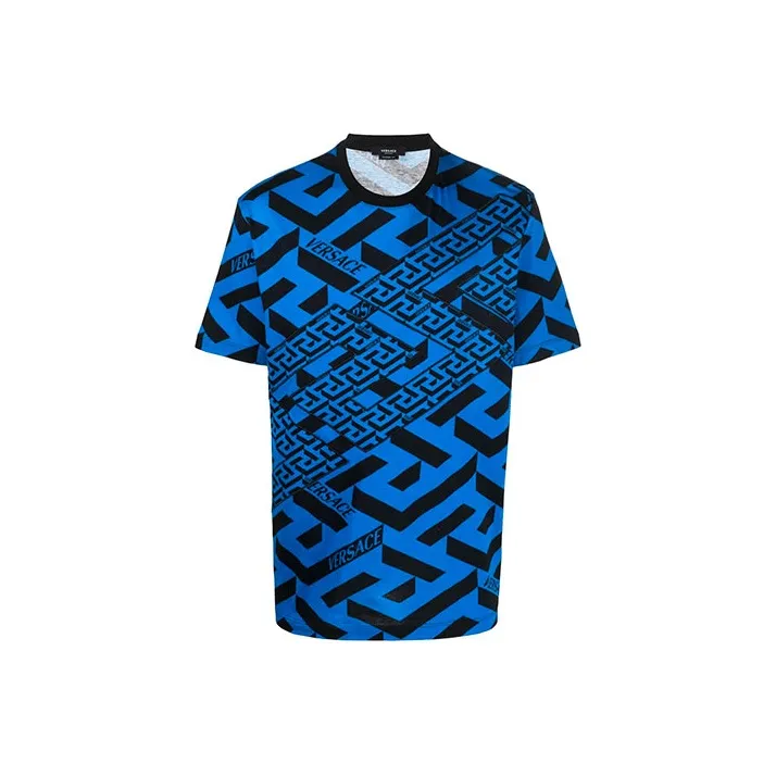VERSACE T-рубашка мужская сапфирово-синий