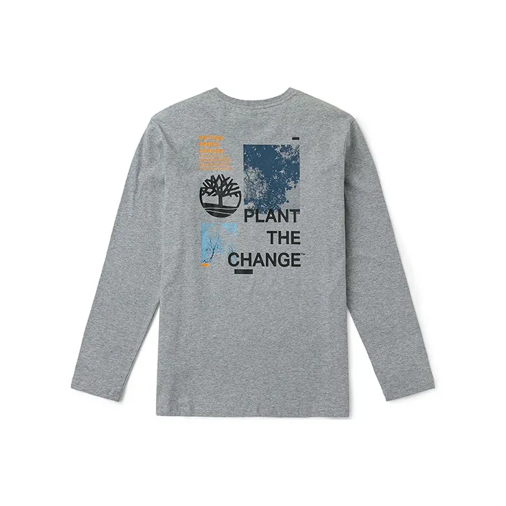 Timberland T-Shirt Мужской Средний Фотиния Серый