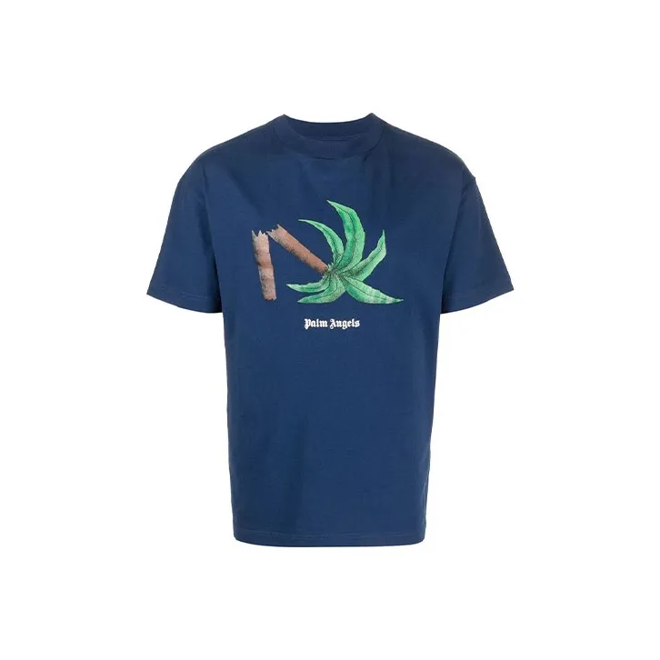 PALM ANGELS T Shirts Men's Blue