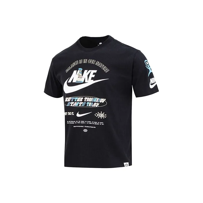 Nike T Shirts Men's Black