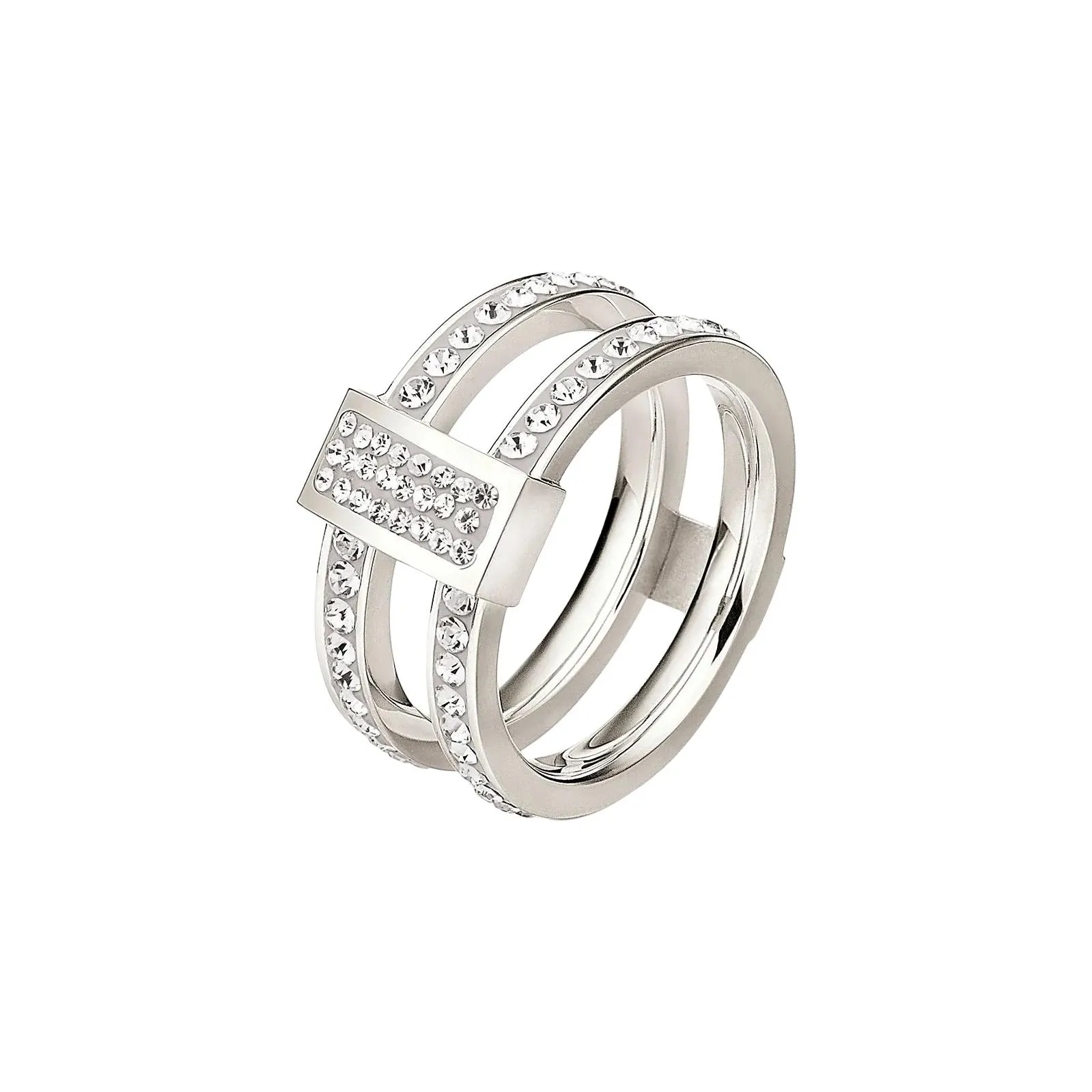 Folli Follie Stainless Steel Rings Women's Silver