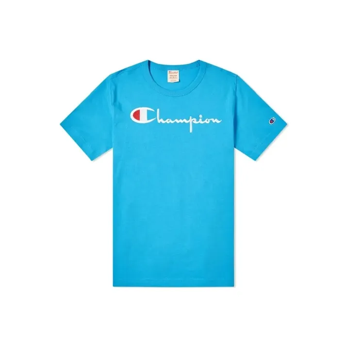 Чемпион Синий Унисекс Футболка