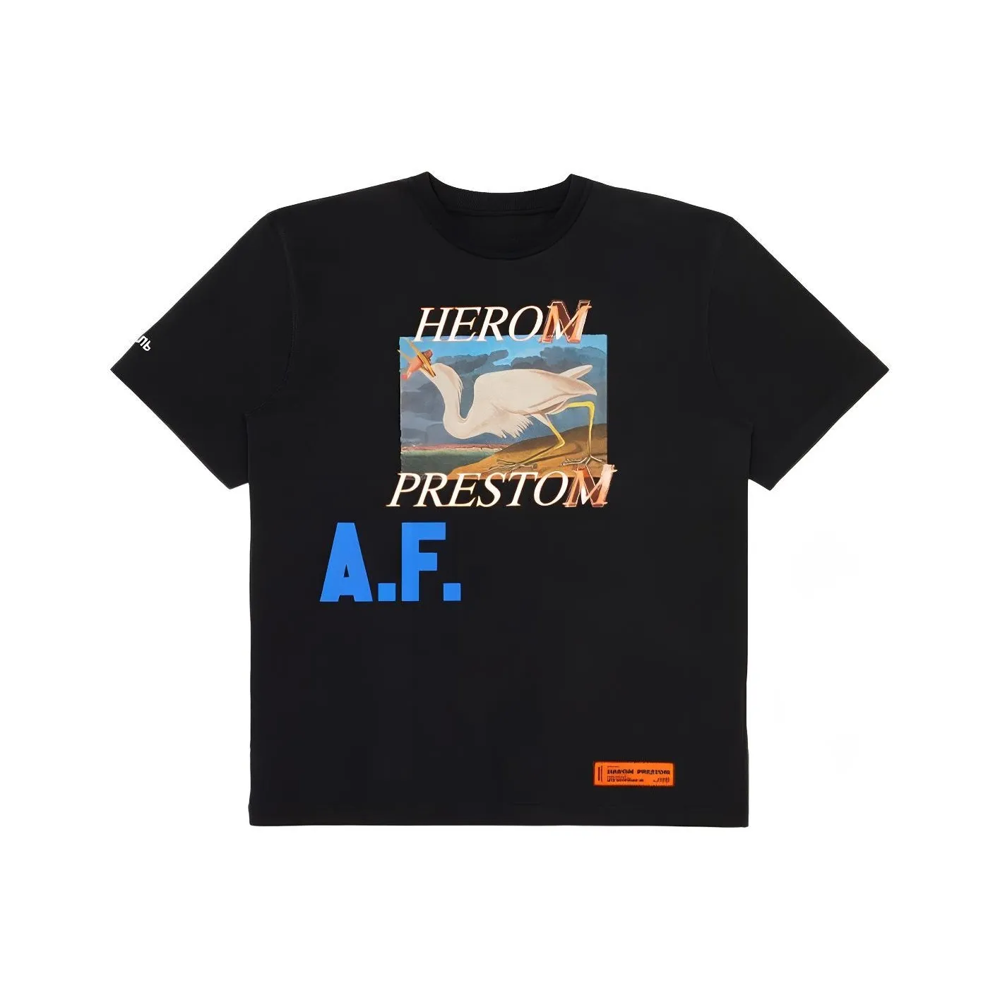 HERON PRESTON Logo Print Af Oversized T Shirt