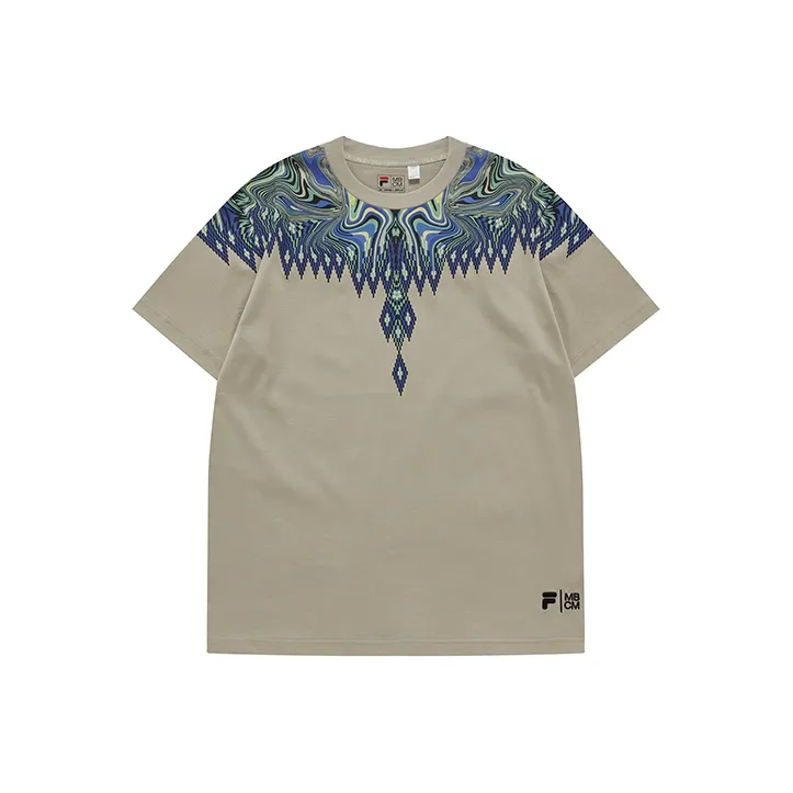 FILA FUSION x MARCELO BURLON COUNTY OF MILAN Set in Sleeve T Shirt Unisex Suede
