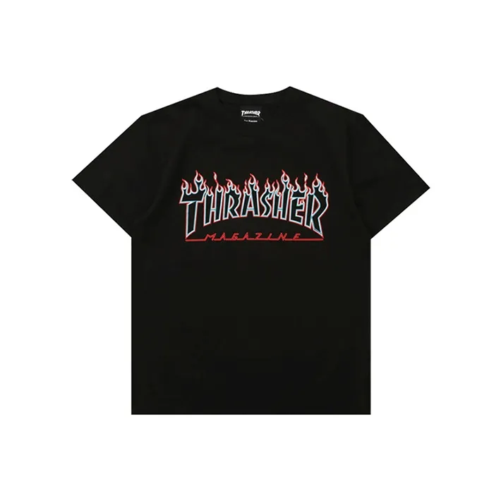 Thrasher T Shirt Unisex Black Japan Version