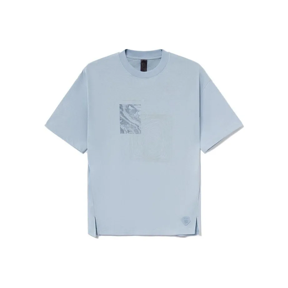 LiNing Li Ning X Jackie Chan Co branded Kung Fu Series T Shirt Men's Condensed Sky Blue