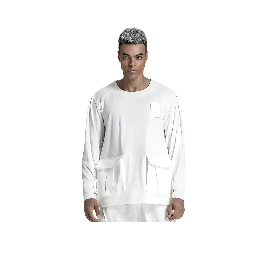 NORVINCY Comfortable Moisture Wicking Badge Long Sleeved T Shirt Unisex