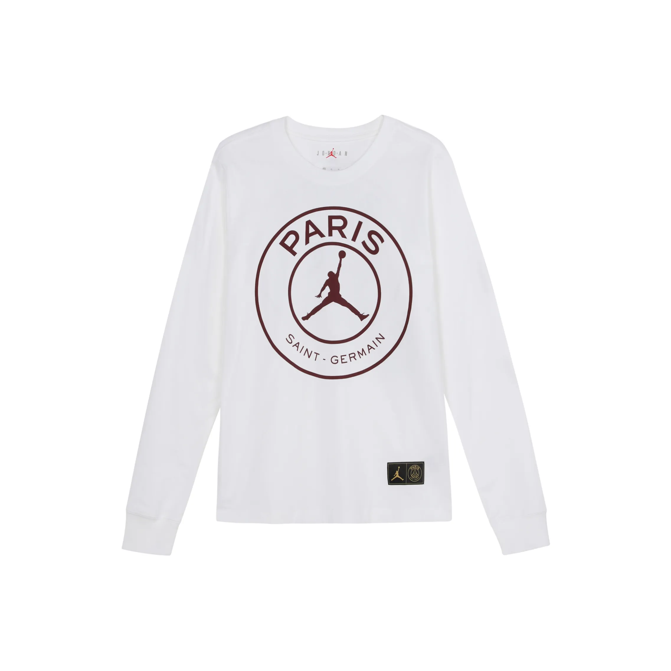 JORDAN Paris Saint Germain Белый Мужской T-Рубашки