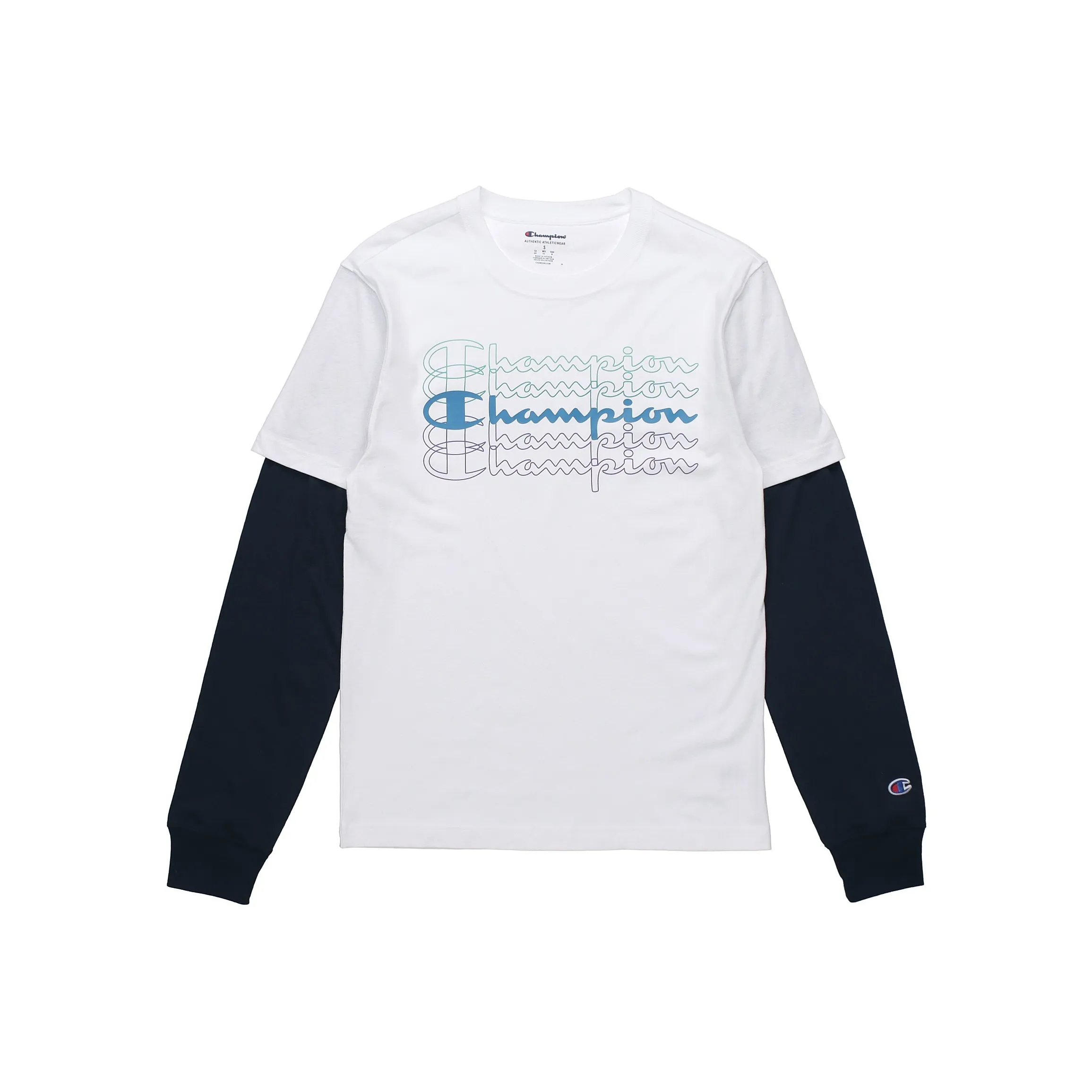 Champion T Shirt US Version Unisex White