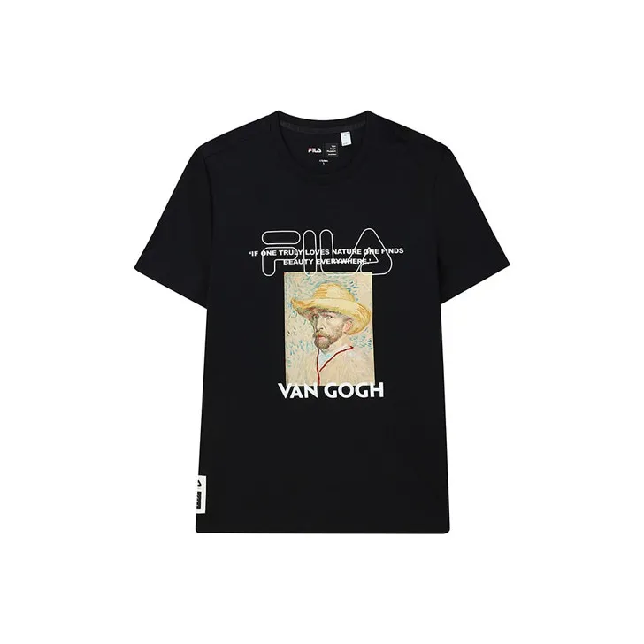 FILA x FANGAOBOWUGUAN T Shirt Men's Black
