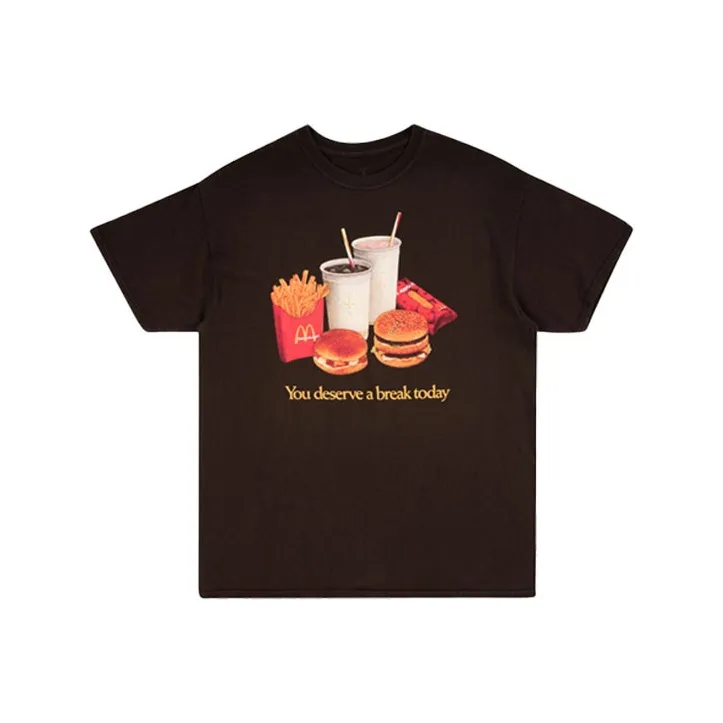 Mcdonald's X Travis Scott T Shirts Men's Brown