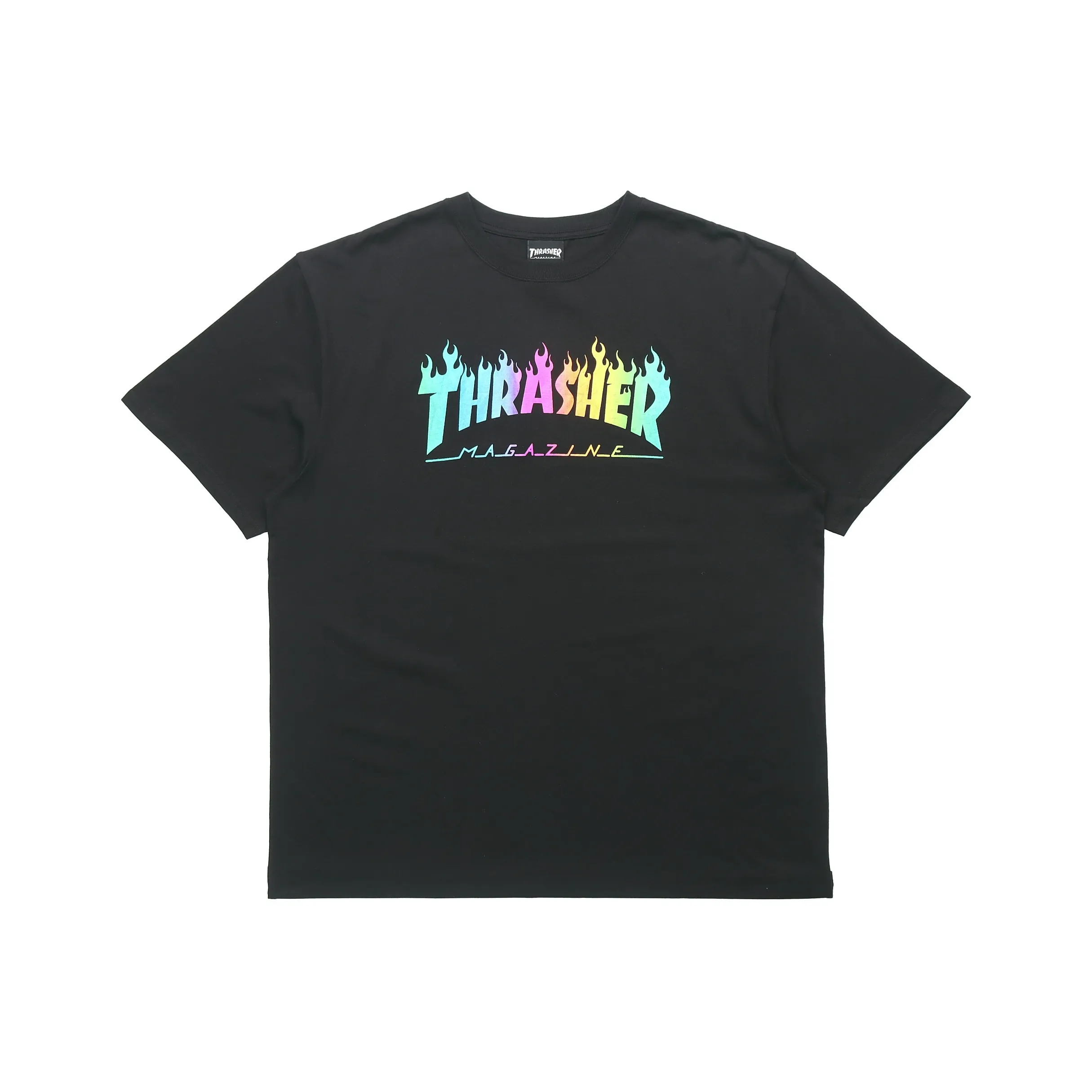 Thrasher T-Shirt Японская версия Унисекс Черный