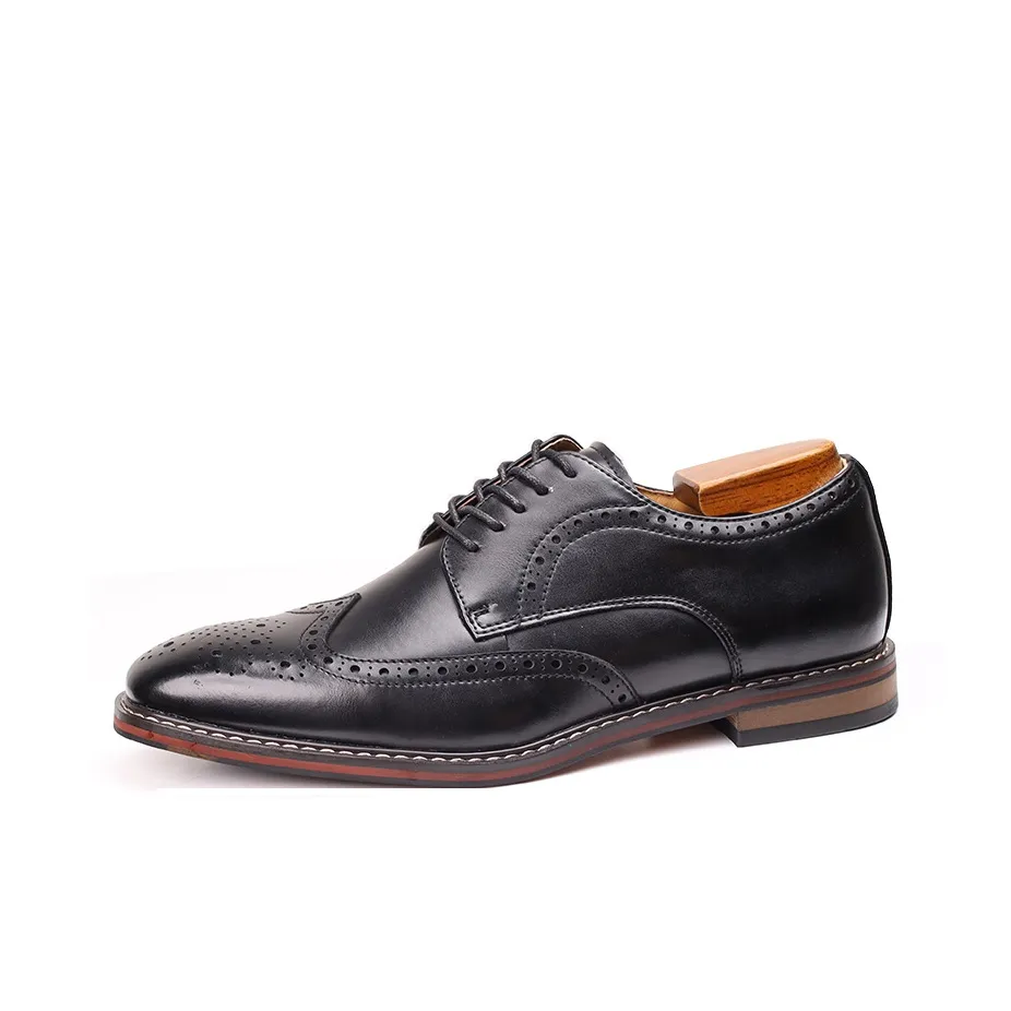 JASONSTAR British Commute Business Formal Leather Shoes Men's Brown