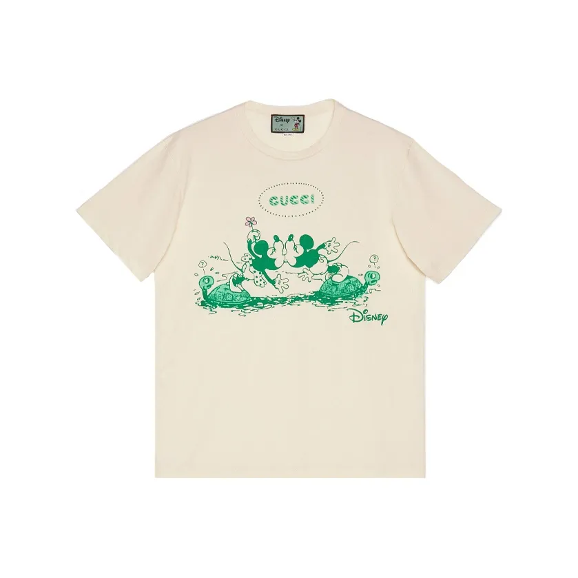 GUCCI x Disney Drop Shoulder Sleeve T Shirt Men's White