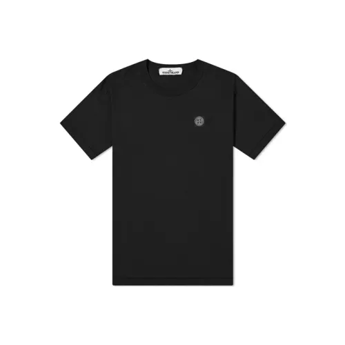 STONE ISLAND Черная унисекс футболка