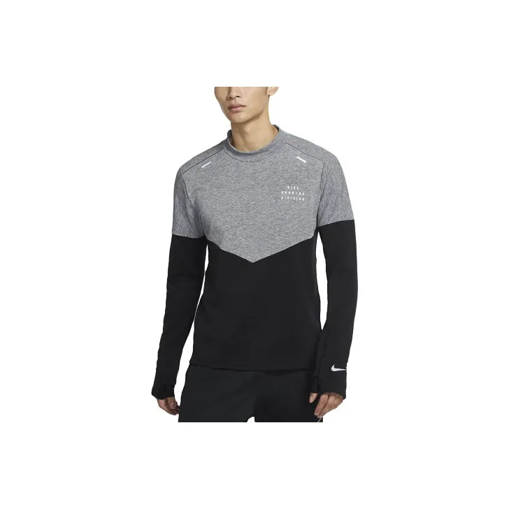 Черная мужская беговая футболка Nike