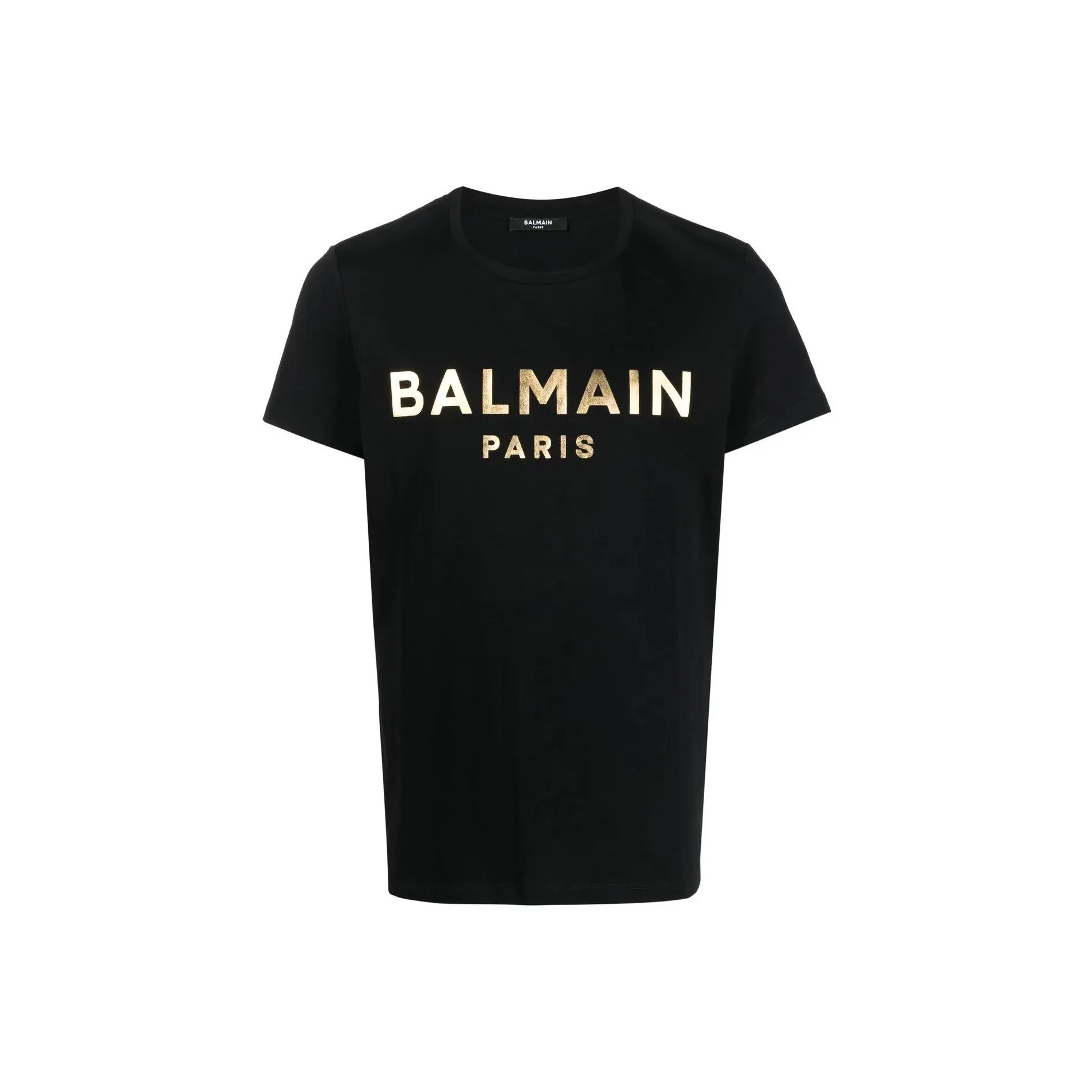 BALMAIN Logo Printed Crewneck T Shirt
