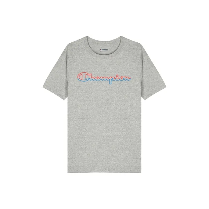 Champion Straight Fit T-Shirt US Version Unisex Gray Чемпион Прямой крой T-Рубашка Версия для США Унисекс Серый