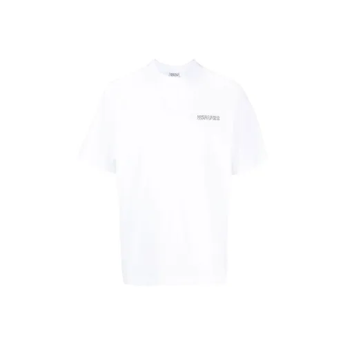 marcelo burlon Белая Мужская Рубашка