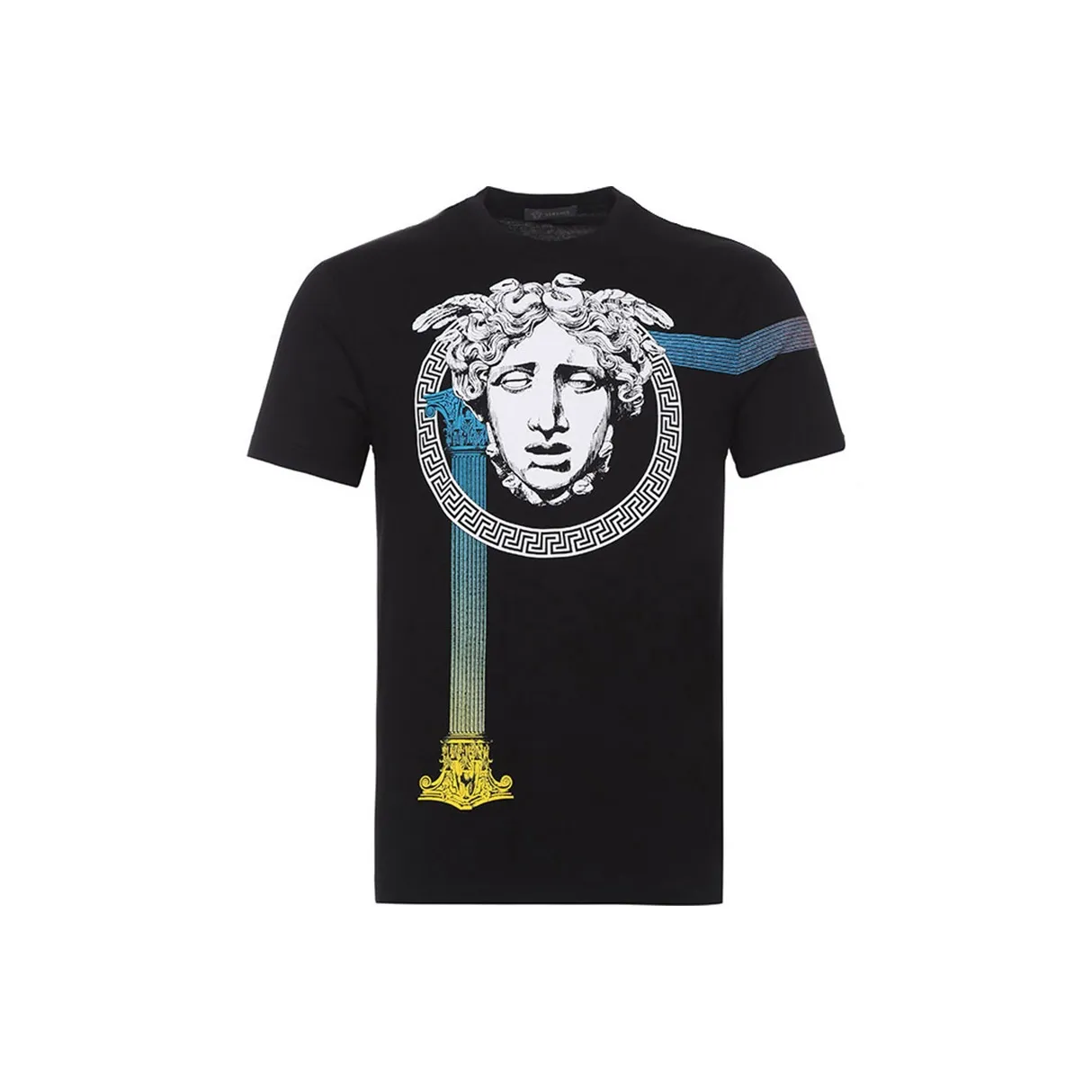 VERSACE Мужские черные T-рубашки