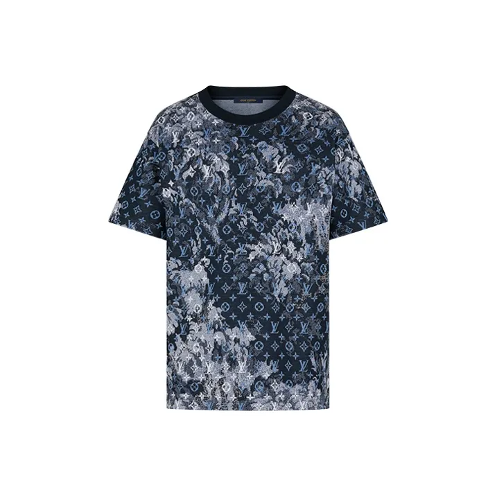 LOUIS VUITTON New Quarterly Products Of LV T Shirts Men's Blue
