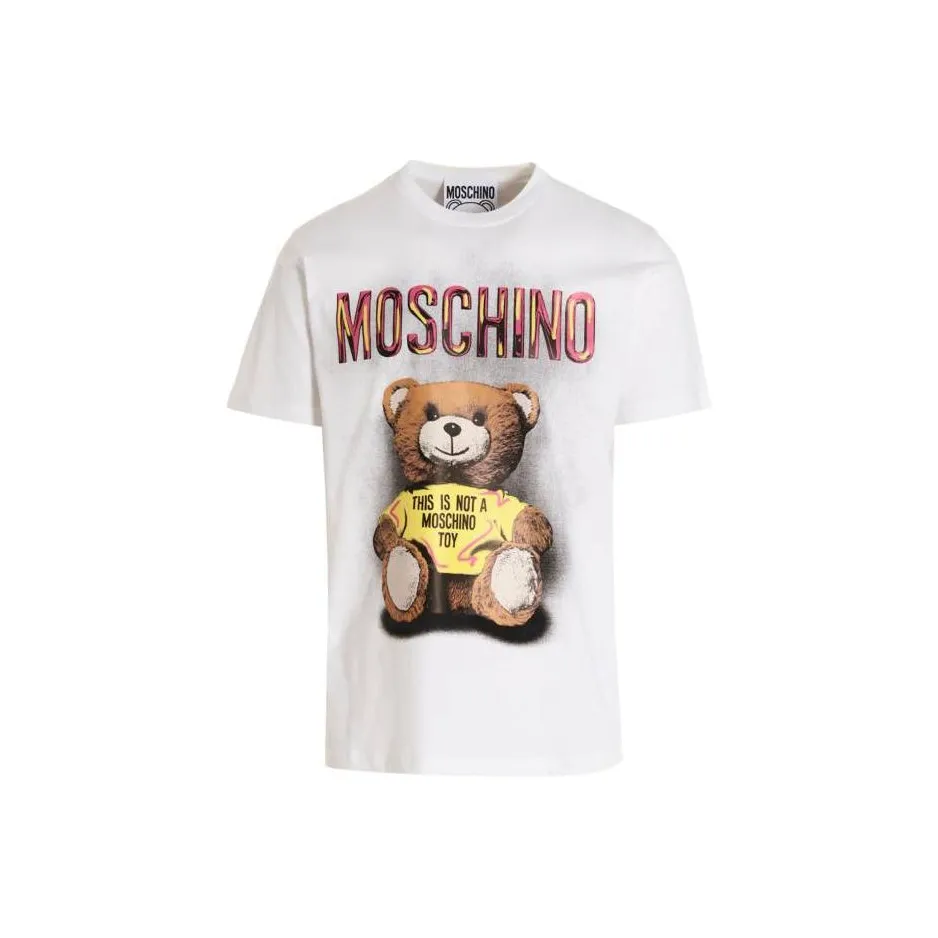 MOSCHINO Белая Мужская T-Рубашка