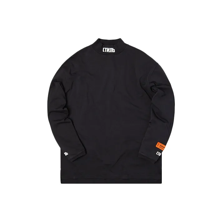 HERON PRESTON Ctnmb Mock Neck Longsleeve T Shirt