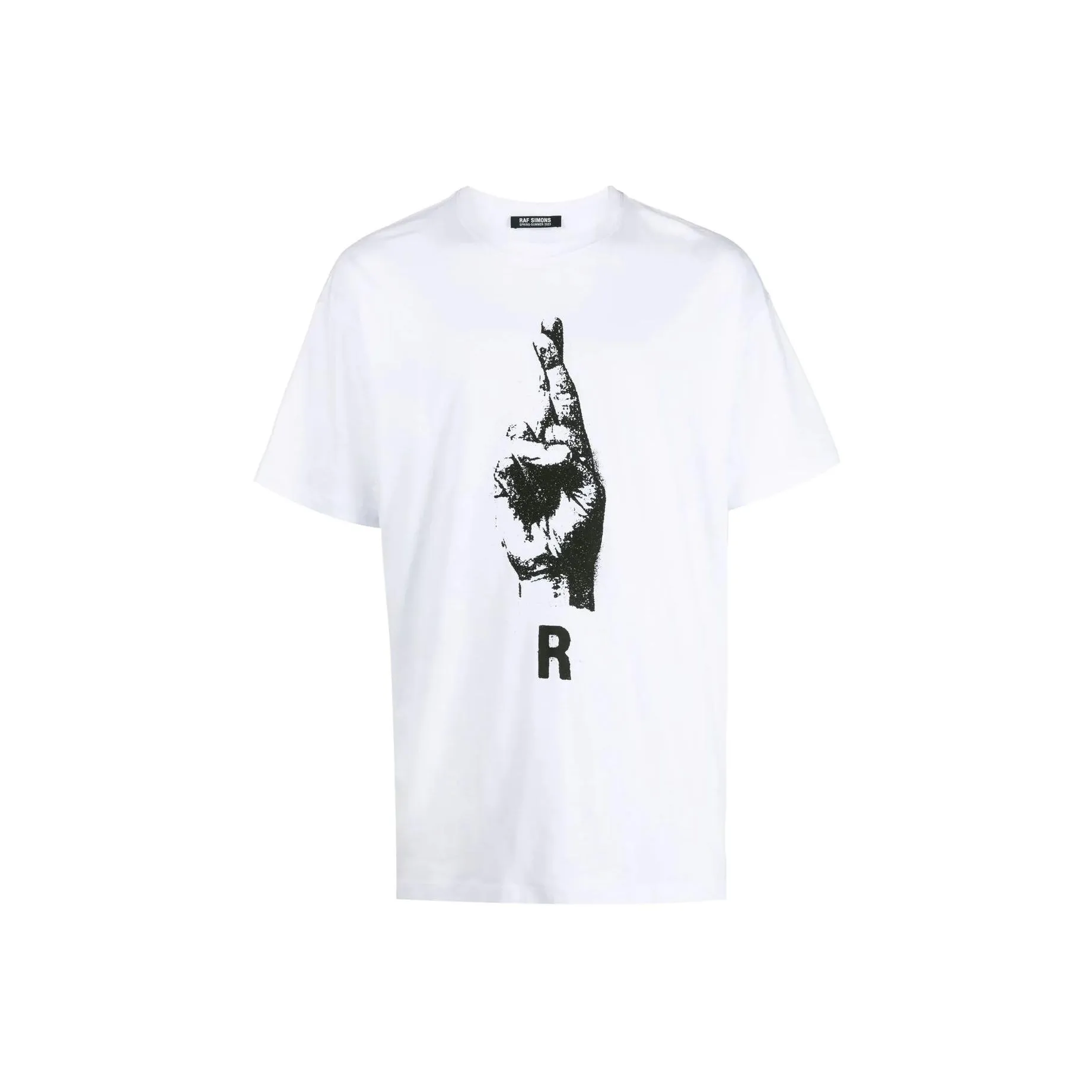 RAF SIMONS Белая Мужская T-Рубашка