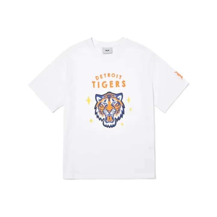 Mlb Base Logo Рукав с спущенным плечом T-рубашка Унисекс Белый