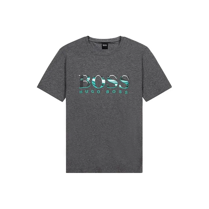 Hugo Boss Серые Мужские T-Рубашки