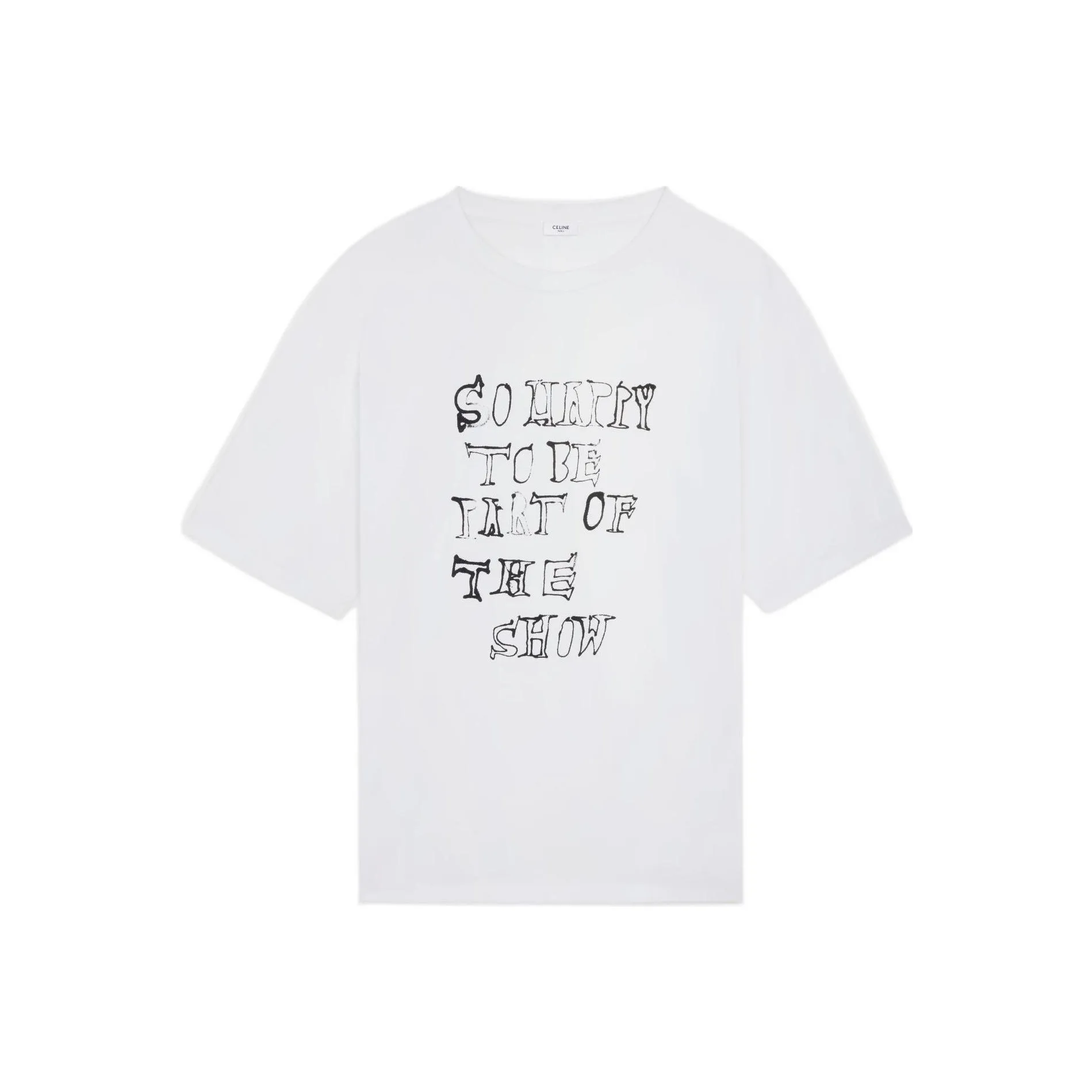 CELINE T Shirt Oversize So Happy