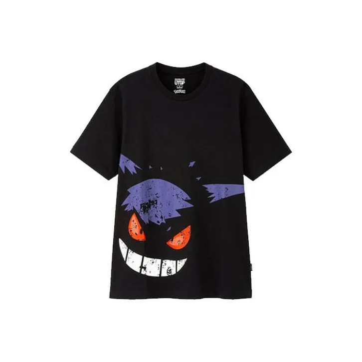 UNIQLO x Pokémon Коллаборация UNIQLO Покемон Co Брендированная Серия T Рубашка Унисекс Черный
