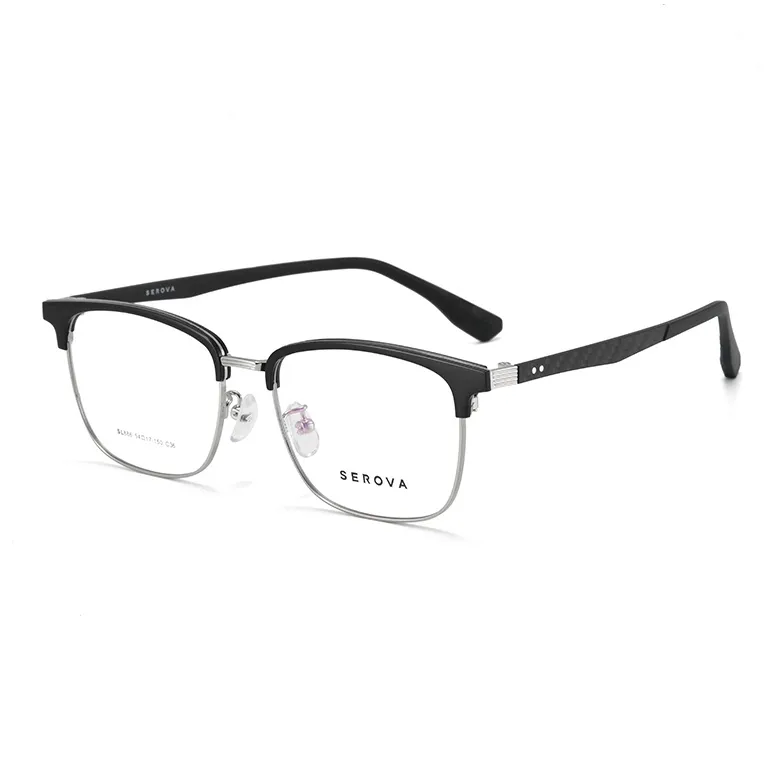 SEROVA Углеродное волокно Сплав Оправа «брови» Оправы для очков Унисекс