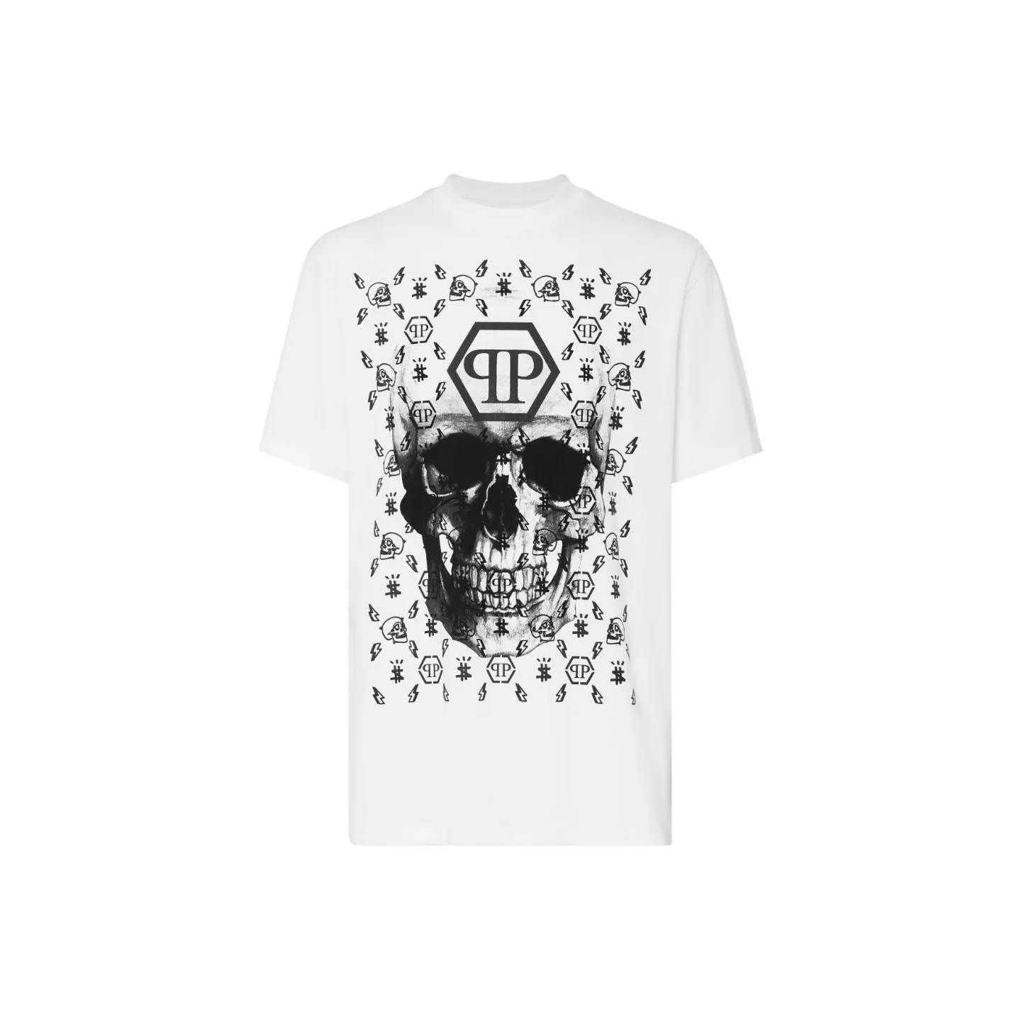 PHILIPP PLEIN Printed Round neck T shirt