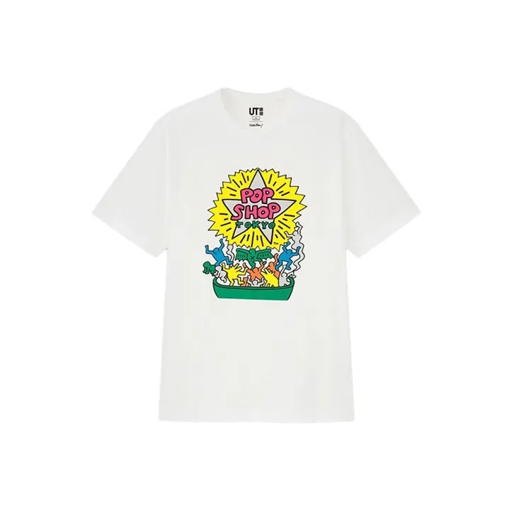 UNIQLO x Keith Haring x Токио T-рубашка унисекс белая